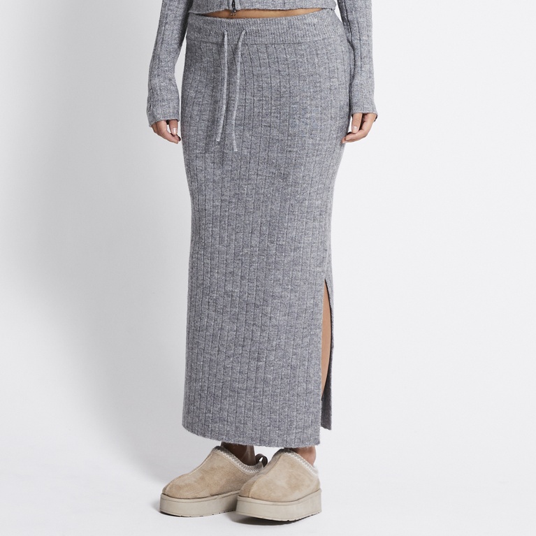 Knit skirt "Katie" Grey Melange
